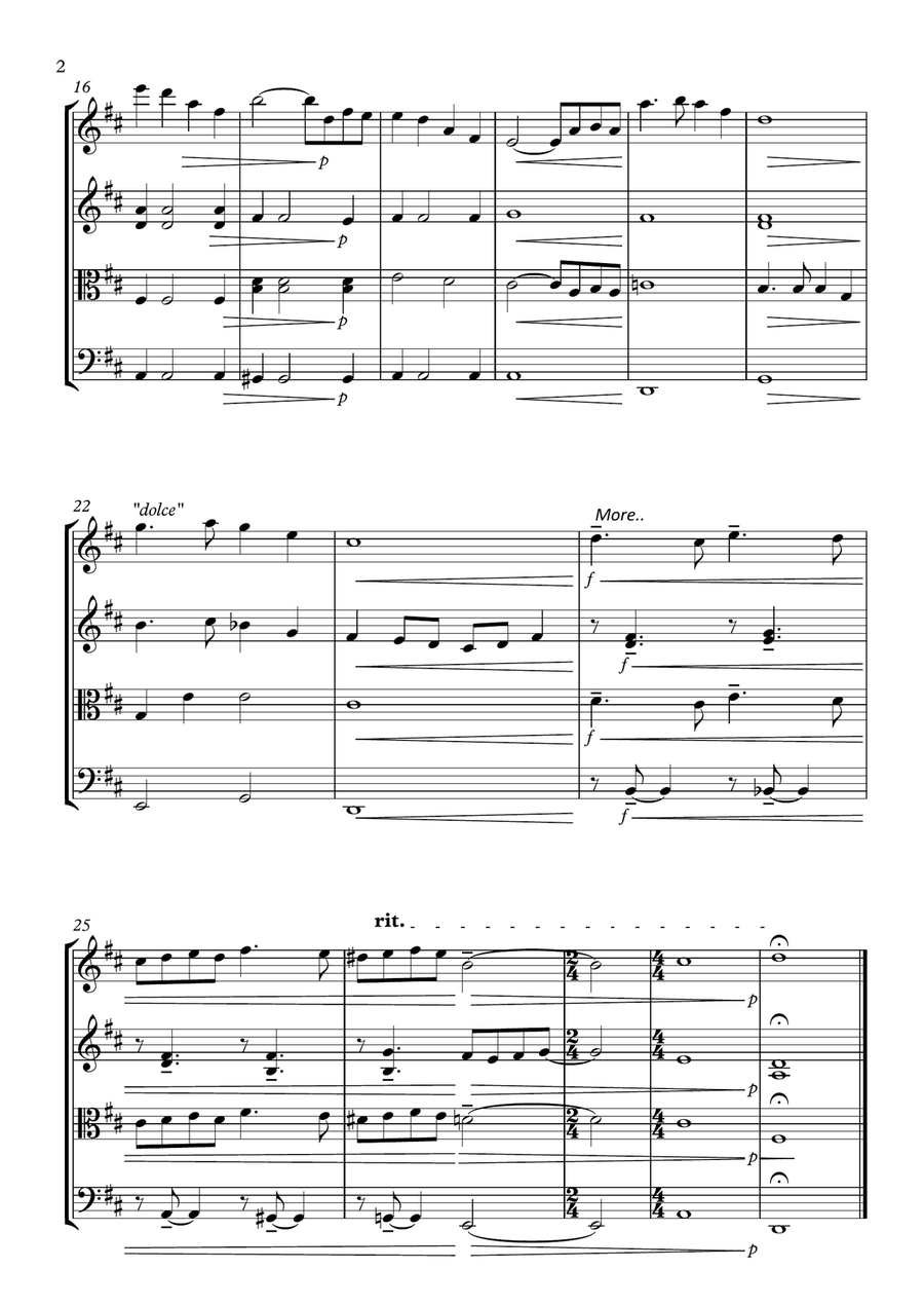 Playing Love String Quartet scores gallery preview page 2