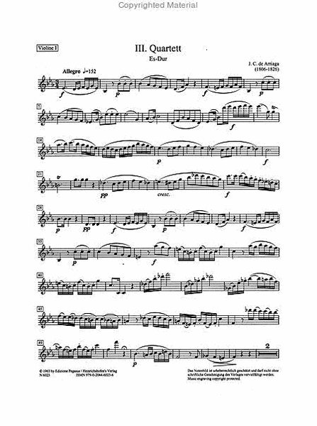 String Quartet No. 3 in Eb Major