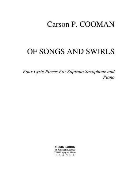 Of Songs and Swirls : 4 Lyric Pieces