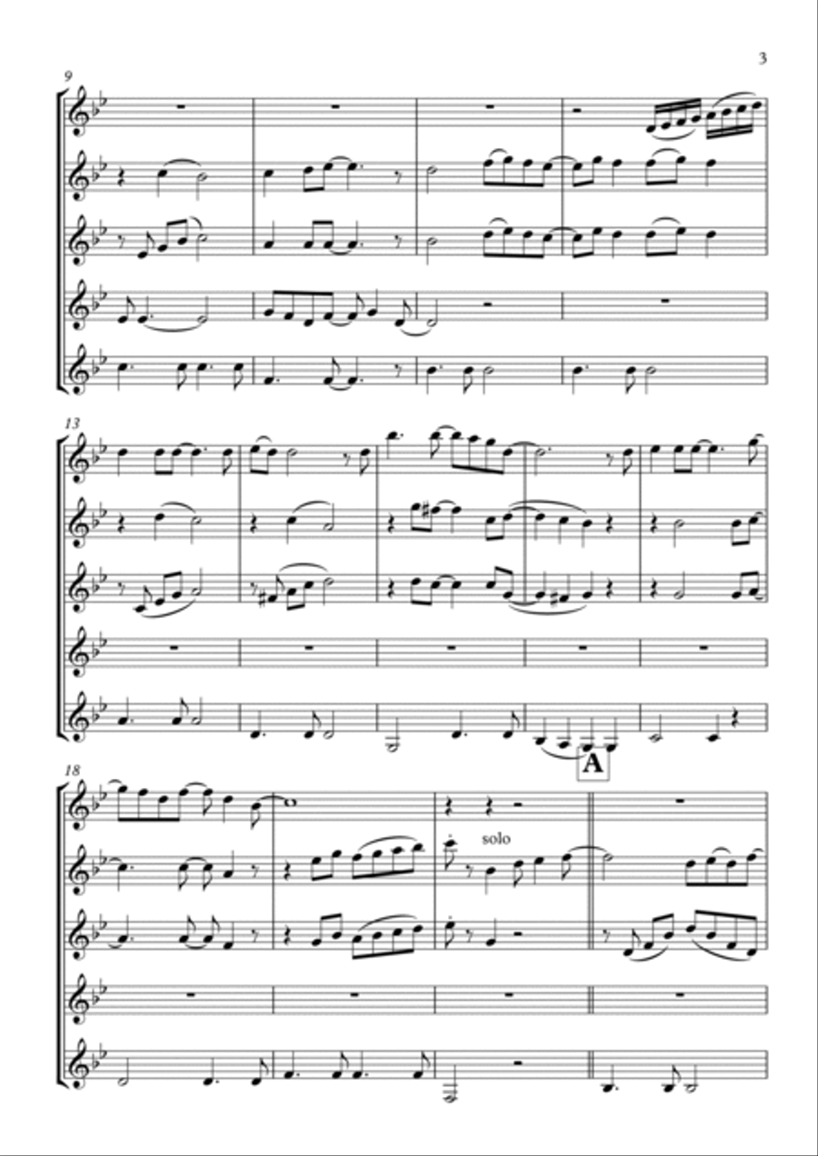 You've Got A Friend Clarinet Quintet scores gallery preview page 3