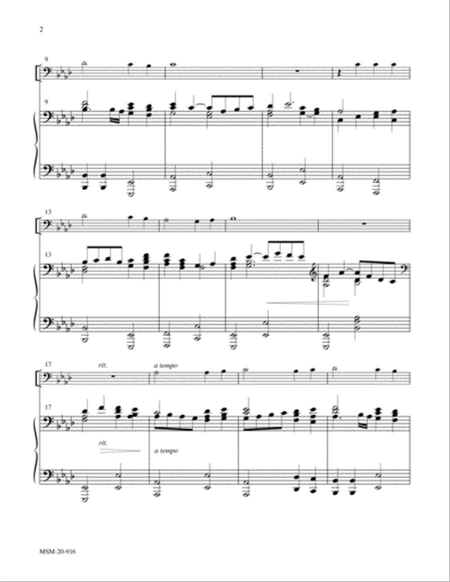 When I Survey the Wondrous Cross Cello scores gallery preview page 2