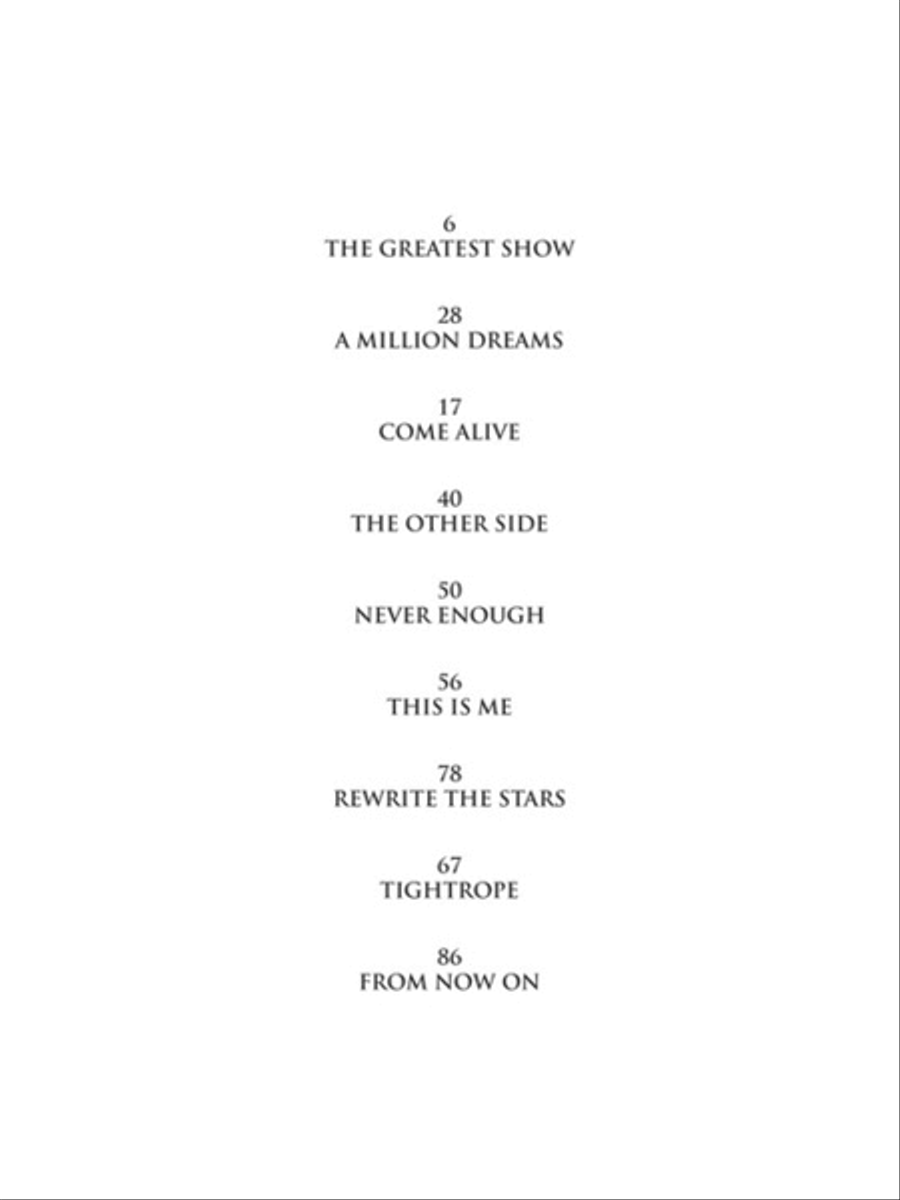 The Greatest Showman Piano, Vocal, Guitar scores gallery preview page 2