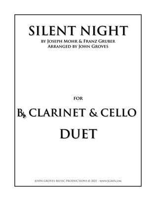 Silent Night - Clarinet & Cello Duet