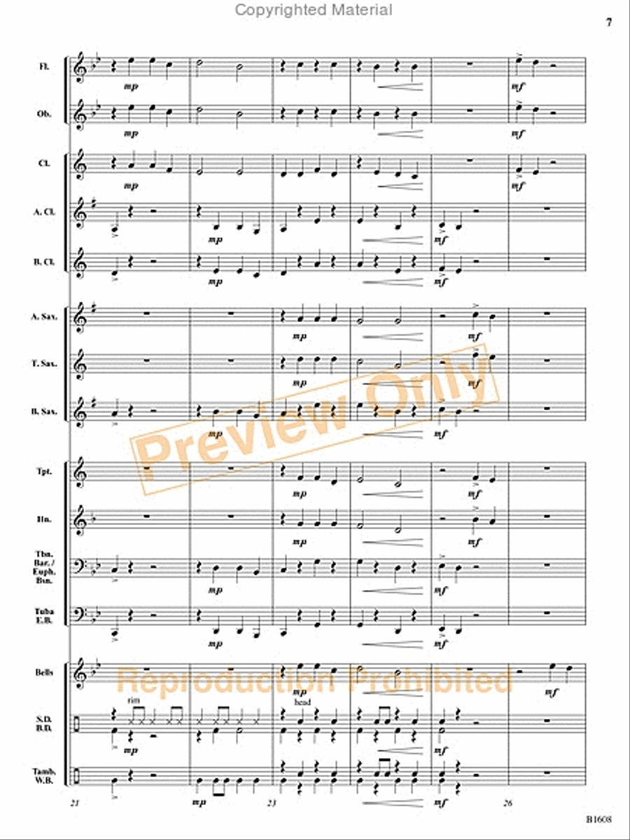 The Broken Marionette Concert Band scores gallery preview page 8