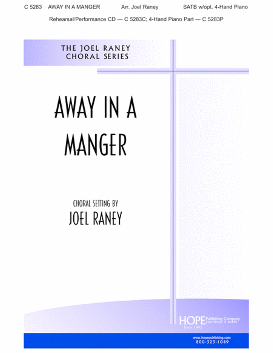 Away in a Manger 4-Part scores gallery preview page 1
