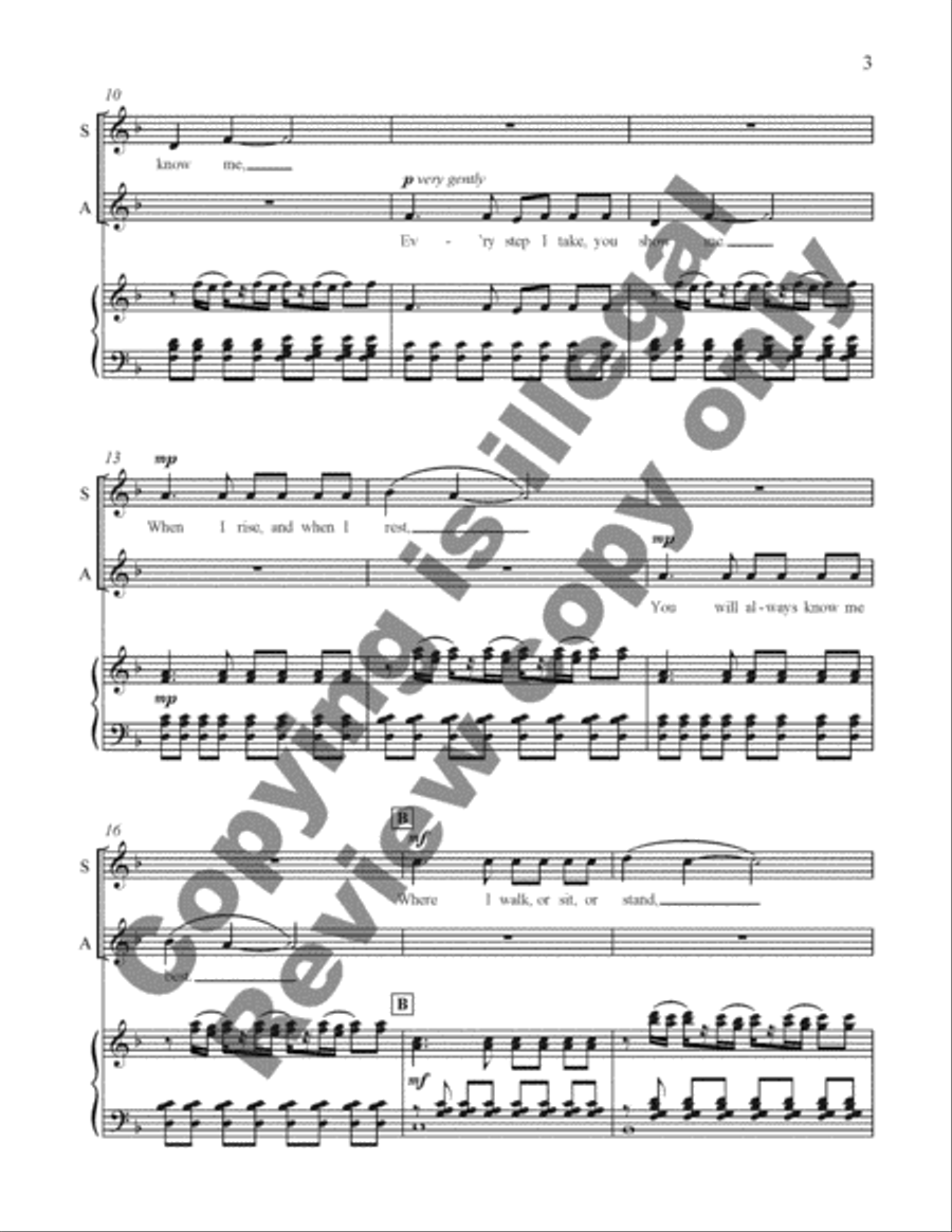 Blessings from the Children: 3. On Morning Wings 2-Part scores gallery preview page 3
