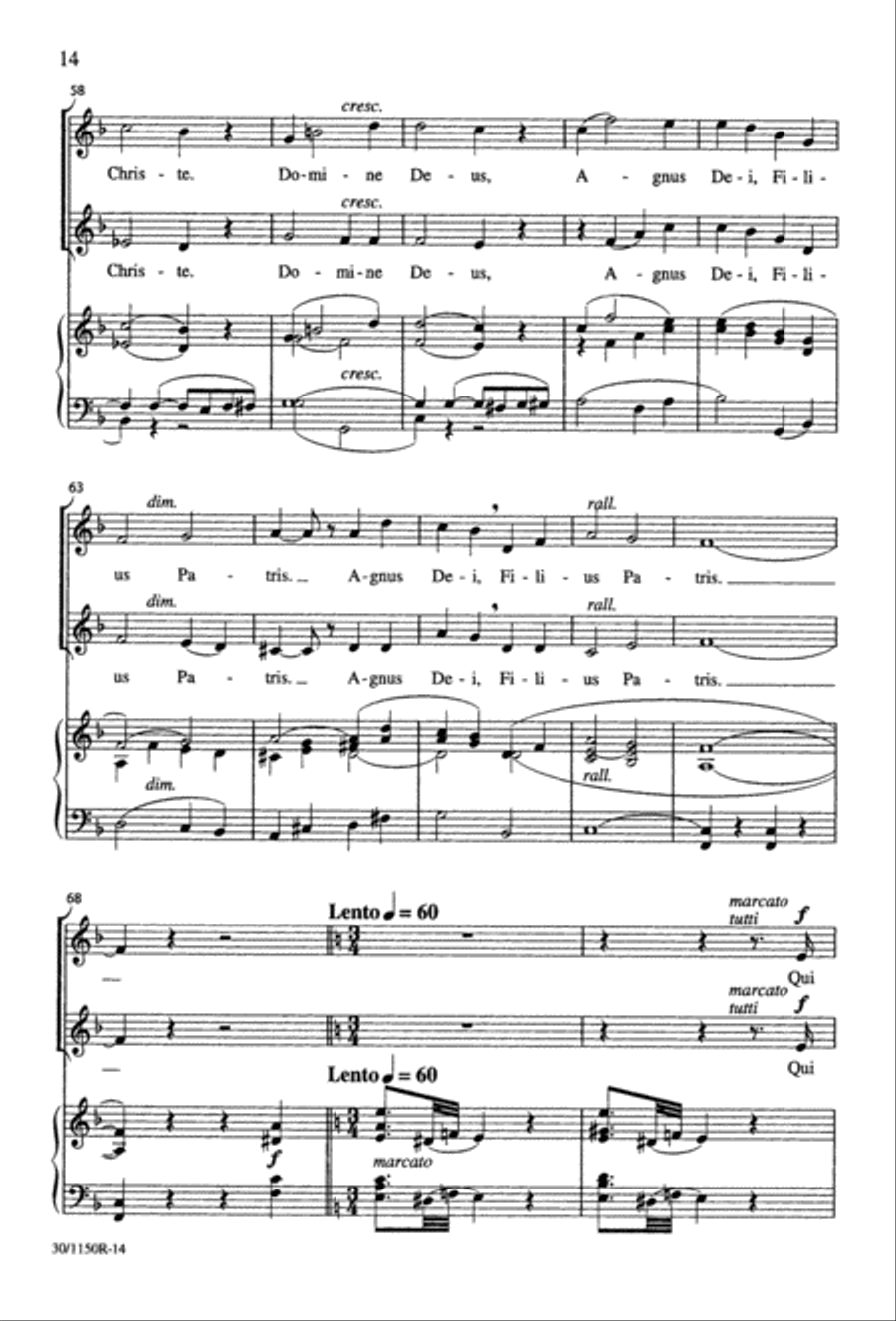 Messe Brève 2-Part scores gallery preview page 15