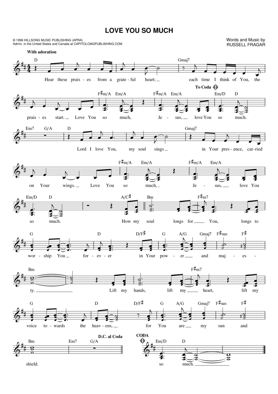 Love You So Much Love You So Much Flute scores gallery preview page 1