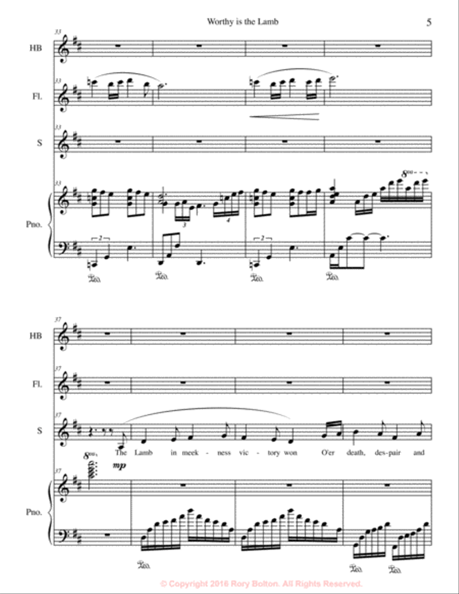 Worthy is the Lamb Choir scores gallery preview page 6