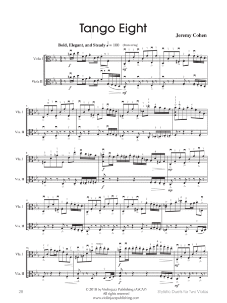 Tango Eight (viola duet)