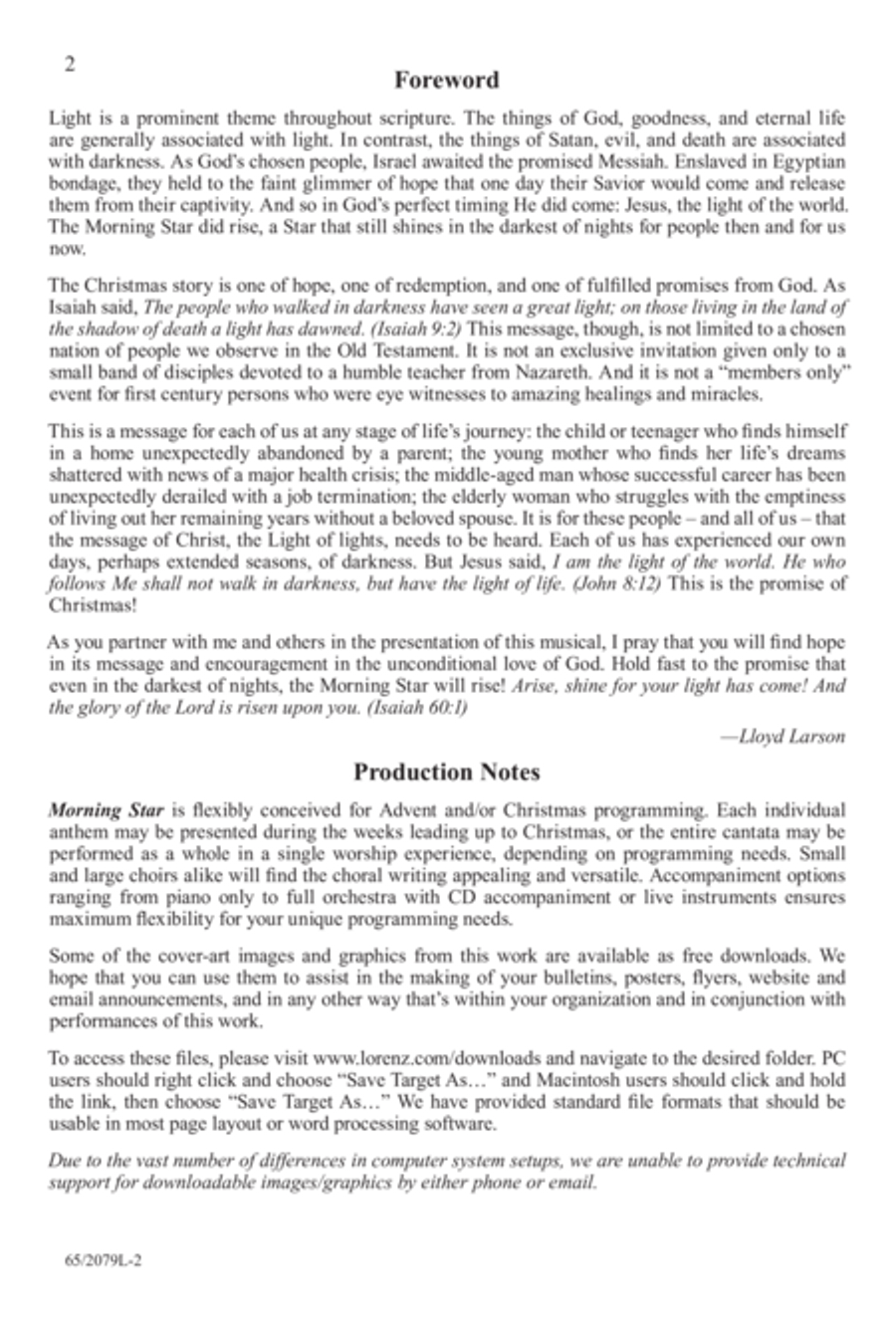 Morning Star SAB Morning Star SAB 3-Part scores gallery preview page 3