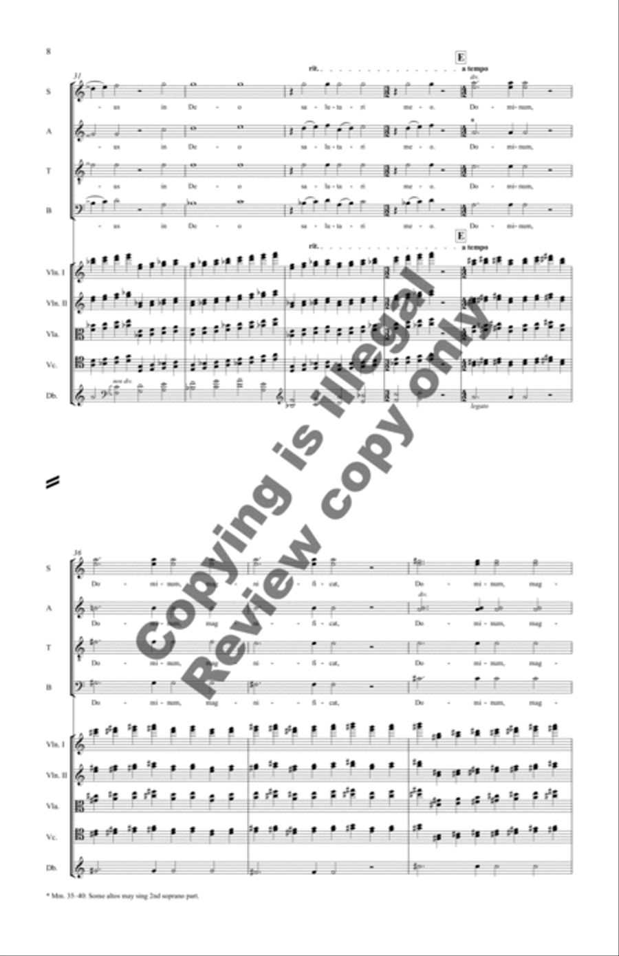 Magnificat (Full Score) Choir scores gallery preview page 11