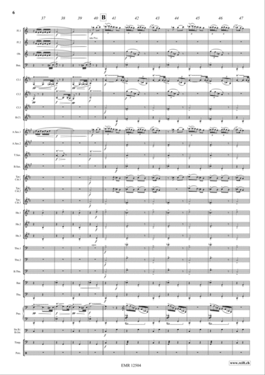 Ritual Fire Dance Concert Band scores gallery preview page 6