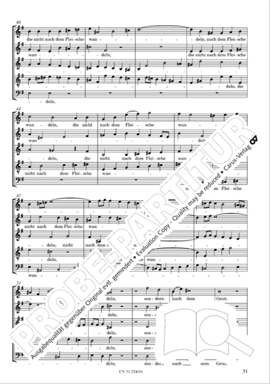 The complete motets (without Bc) Choir scores gallery preview page 58