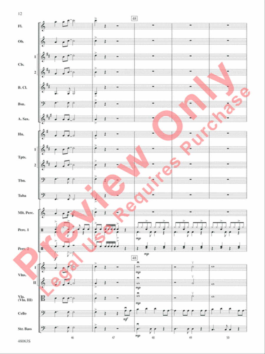 Danger Zone from Top Gun Danger Zone from Top Gun Full Orchestra scores gallery preview page 13
