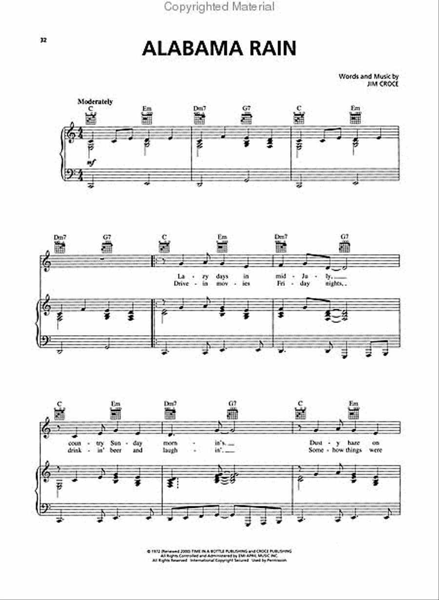 Jim Croce Anthology Jim Croce Anthology Piano, Vocal, Guitar scores gallery preview page 3