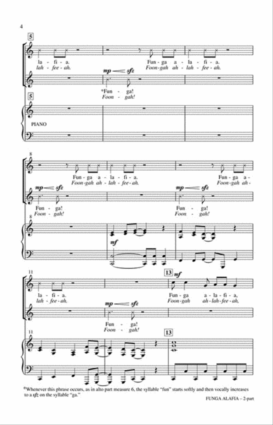 Funga Alafia Funga Alafia 2-Part scores gallery preview page 3