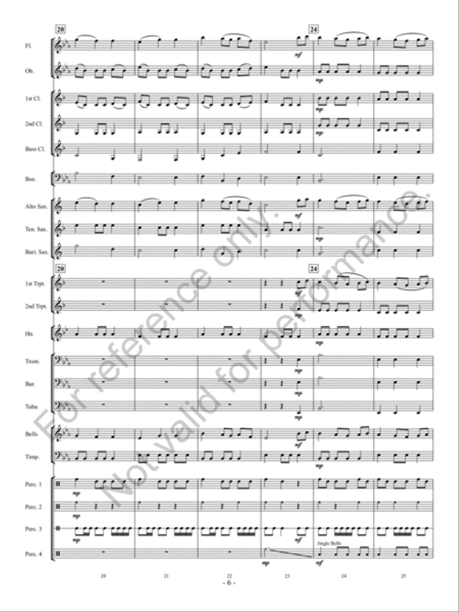 Cowbell Lullaby Concert Band scores gallery preview page 7