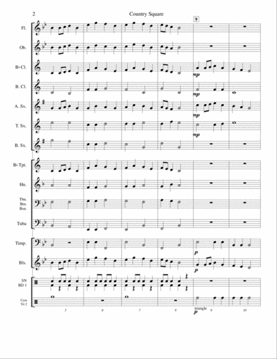 Country Square Concert Band scores gallery preview page 2