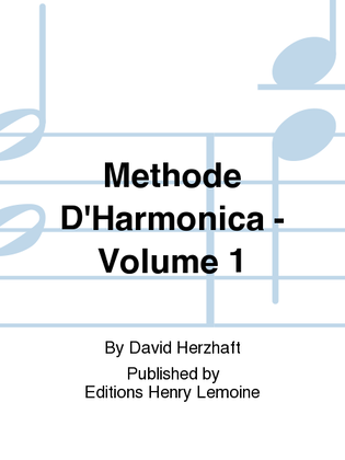 Book cover for Methode d'harmonica - Volume 1
