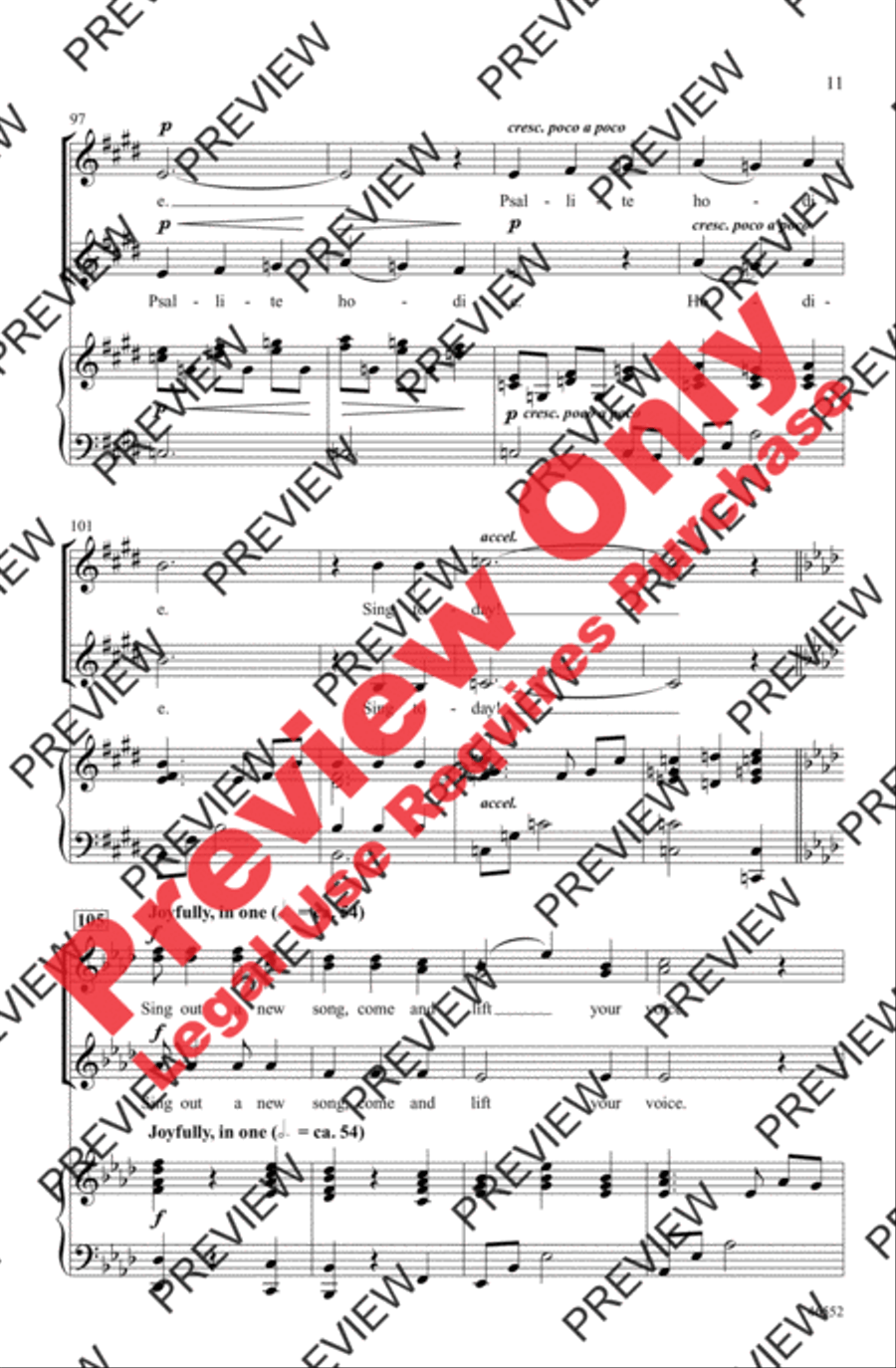 Psallite Hodie SSAA scores gallery preview page 10
