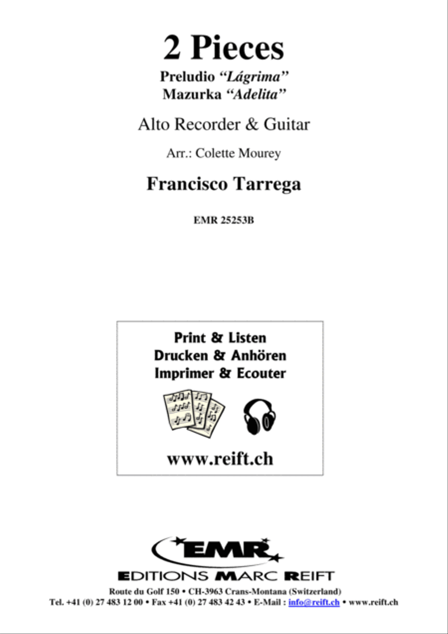 2 Pieces Alto Recorder scores gallery preview page 2