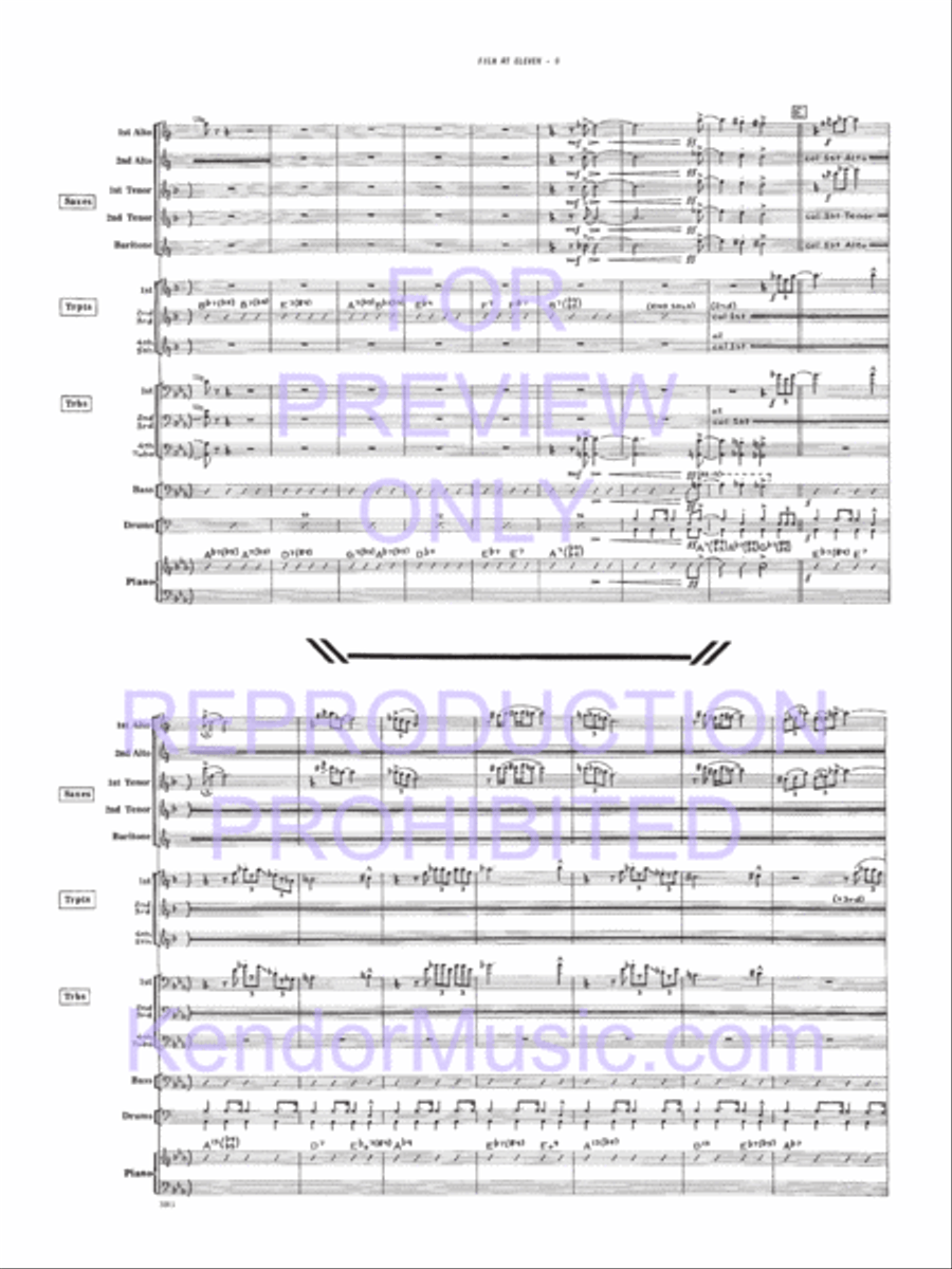 Film At Eleven Film At Eleven Jazz Ensemble scores gallery preview page 10