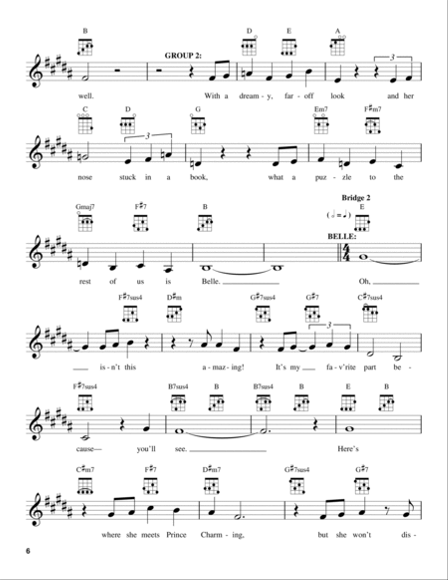 Belle (from Beauty And The Beast) Ukulele scores gallery preview page 6