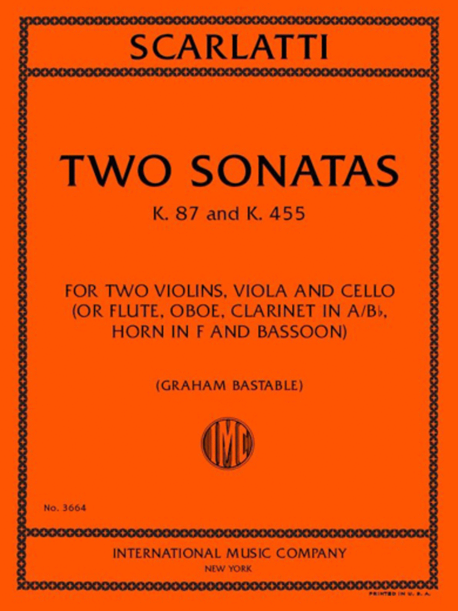 Two Sonatas, K. 87 and 455
