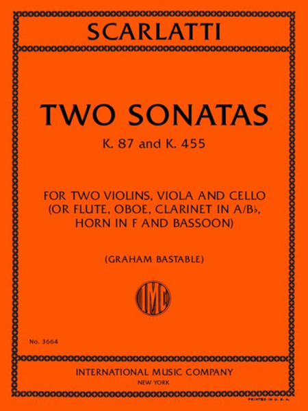 Two Sonatas, K. 87 And 455 image number null