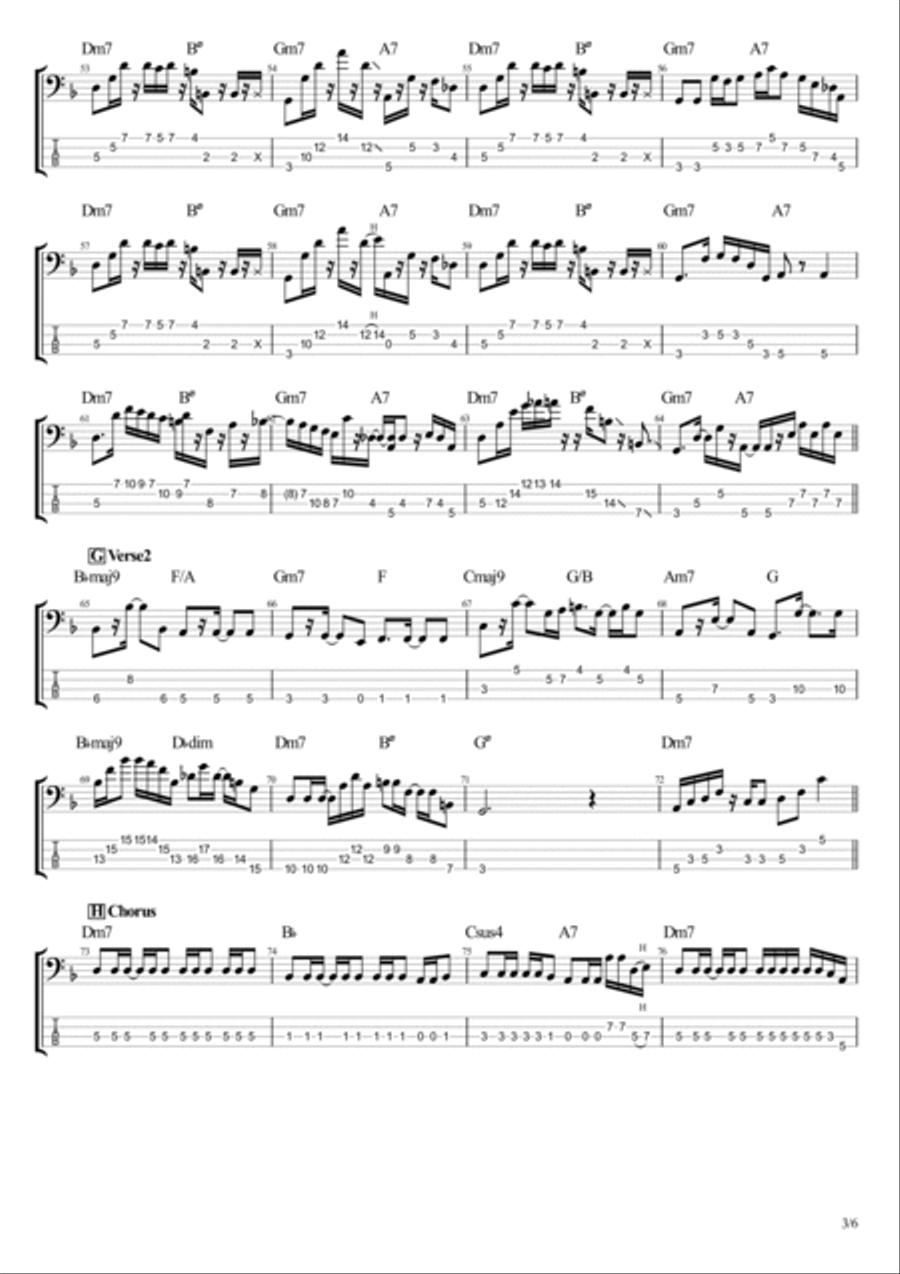 101 Bass Guitar scores gallery preview page 3