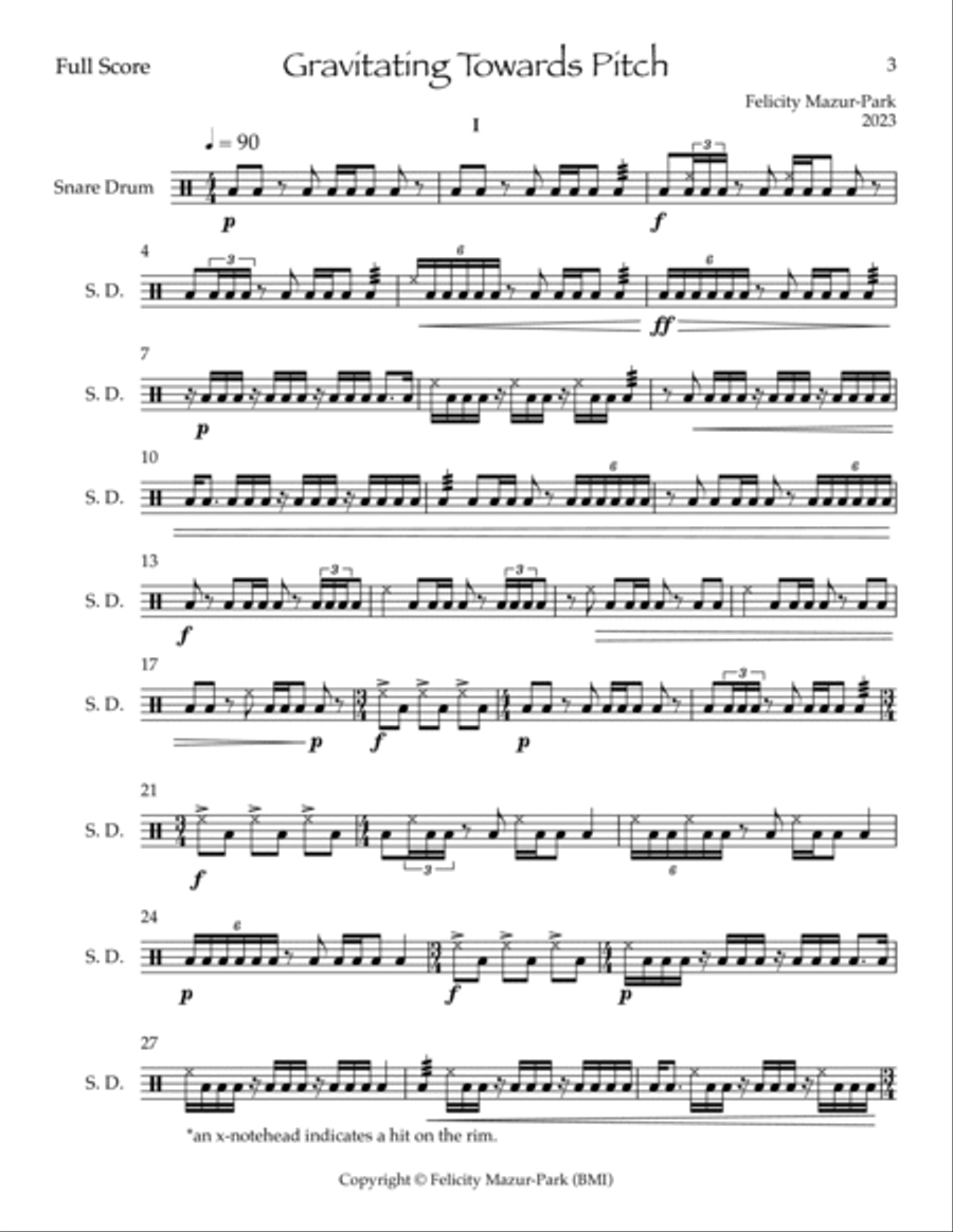 Gravitating Towards Pitch Chamber Music scores gallery preview page 3
