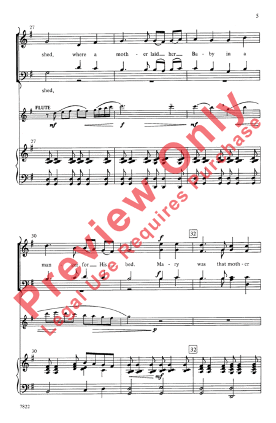 Joy: A Carol Cantata for Christmas 4-Part scores gallery preview page 5
