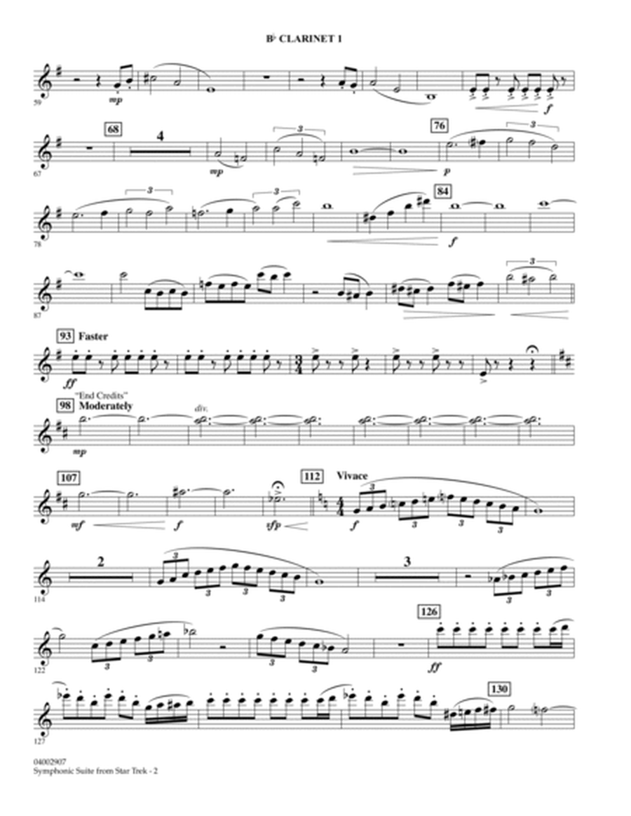 Symphonic Suite from Star Trek - Bb Clarinet 1