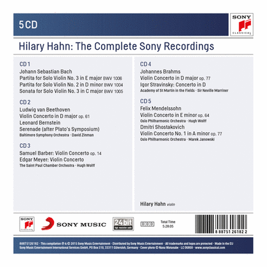 Hilary Hahn: The Complete Sony Recordings [Box Set]
