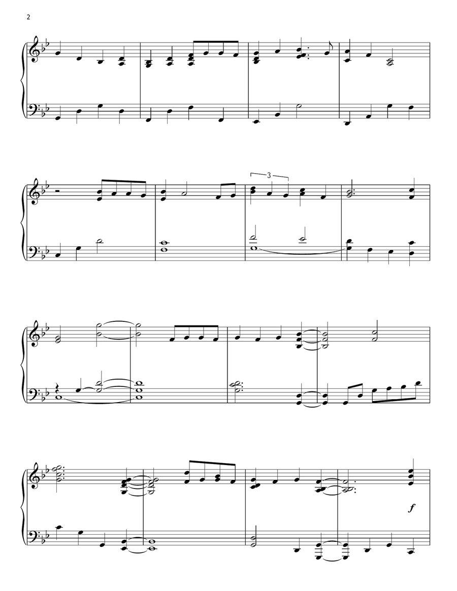 Roxanne Piano Solo scores gallery preview page 2