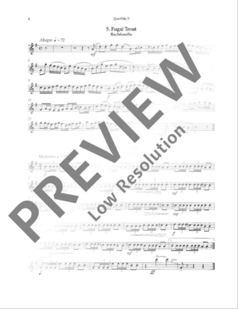 Various Trouts Flute scores gallery preview page 21