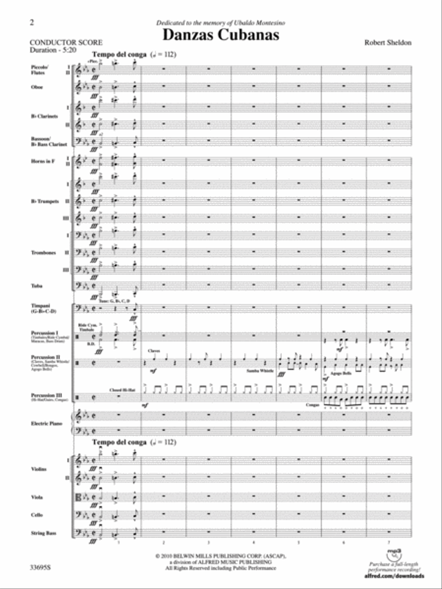 Danzas Cubanas Danzas Cubanas Full Orchestra scores gallery preview page 22