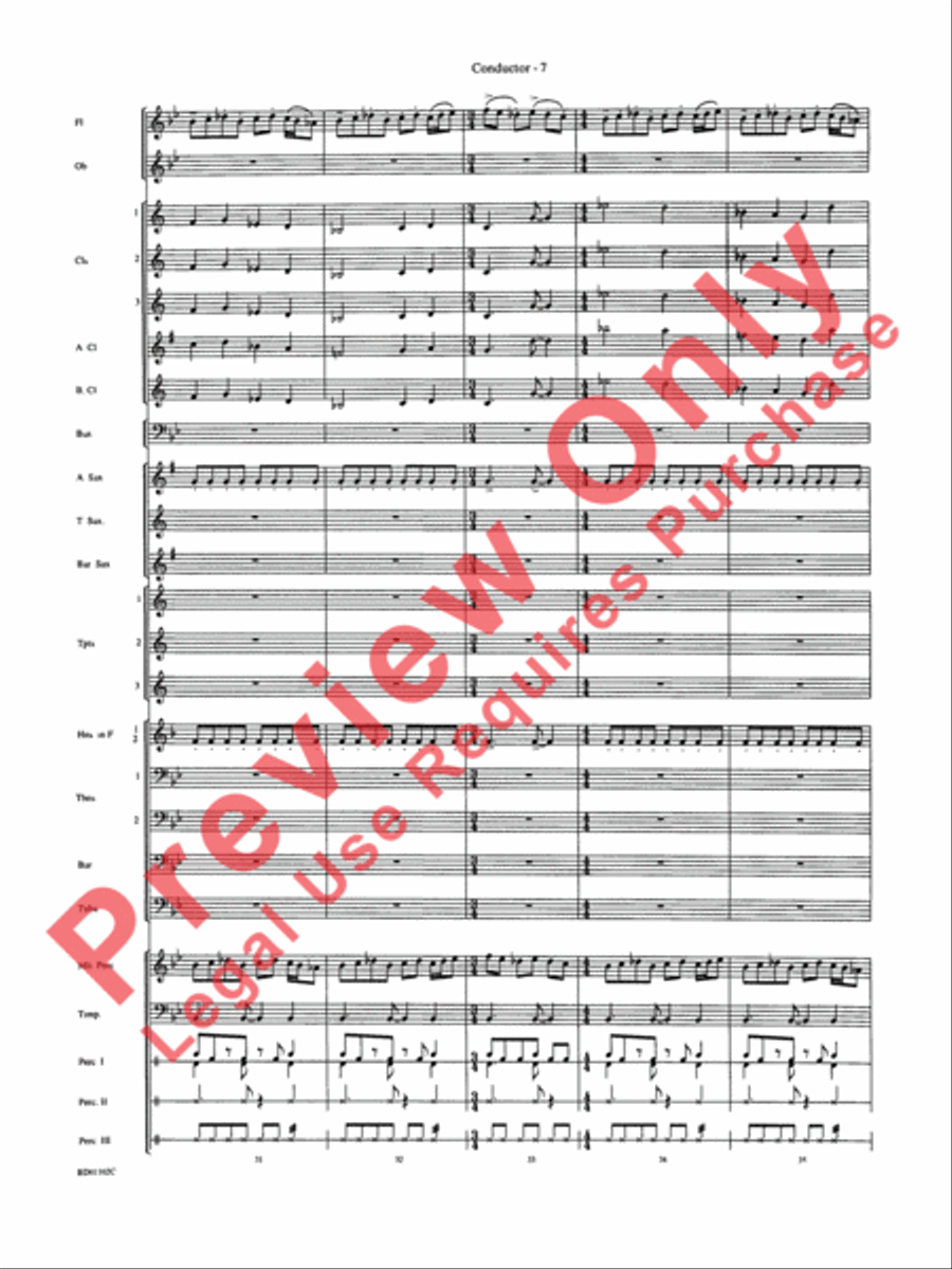 Into the Storm Into the Storm Concert Band scores gallery preview page 10