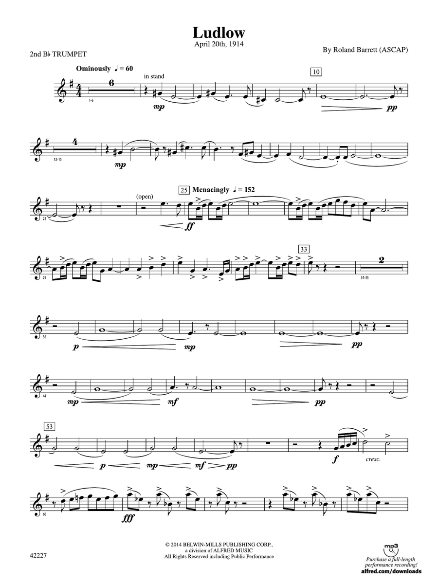 Ludlow: 2nd B-flat Trumpet