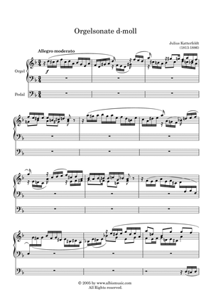 Book cover for Sonata for Organ d-minor