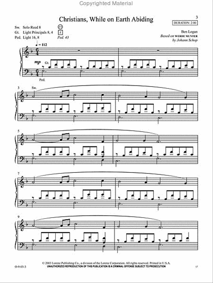 Easy Organ Library, Vol. 36 Organ Solo scores gallery preview page 2
