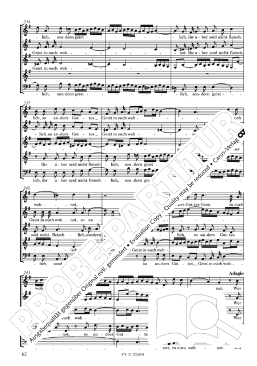 The complete motets (without Bc) Choir scores gallery preview page 69