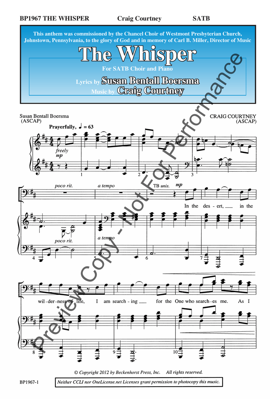 The Whisper The Whisper 4-Part scores gallery preview page 2