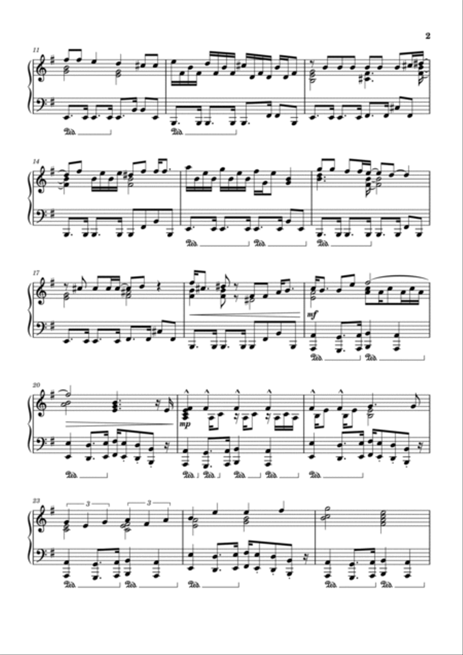 Fountain Of Salmacis Piano Solo scores gallery preview page 2