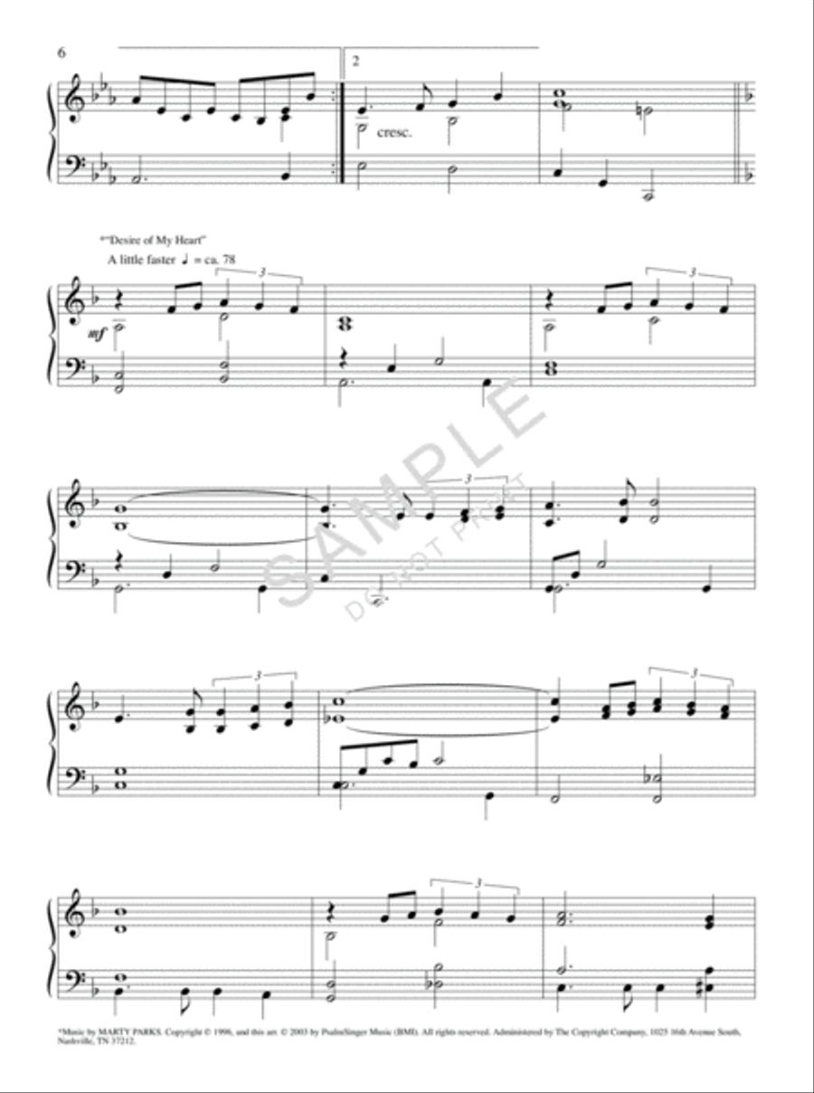 A Heart for Worship Piano Solo scores gallery preview page 3