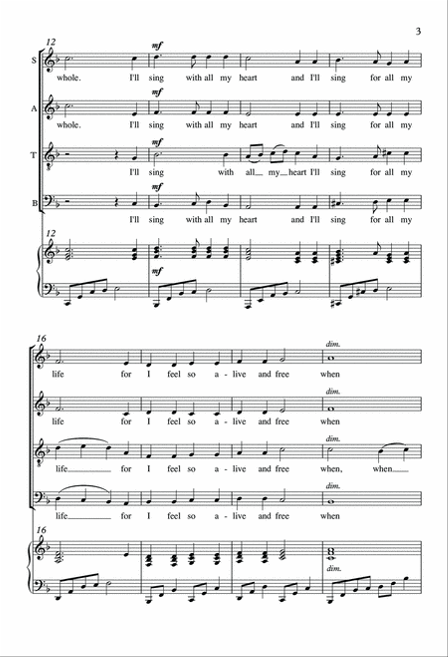 When I Sing 4-Part scores gallery preview page 3