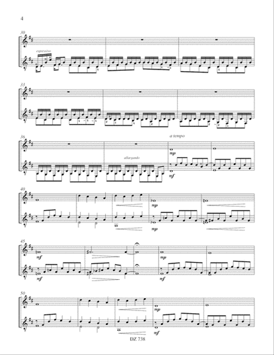 Andante, Capriccio Violin scores gallery preview page 4
