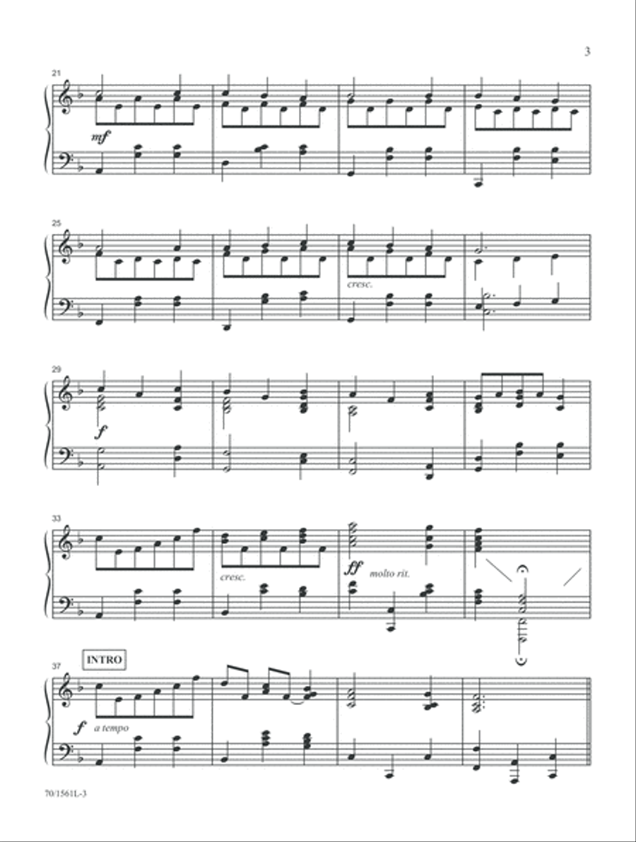 Sixty-Second Hymn Settings Piano Solo scores gallery preview page 3