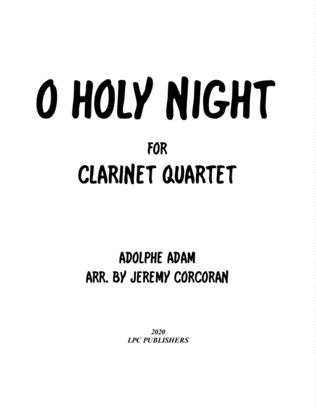 O Holy Night for Clarinet Quartet image number null